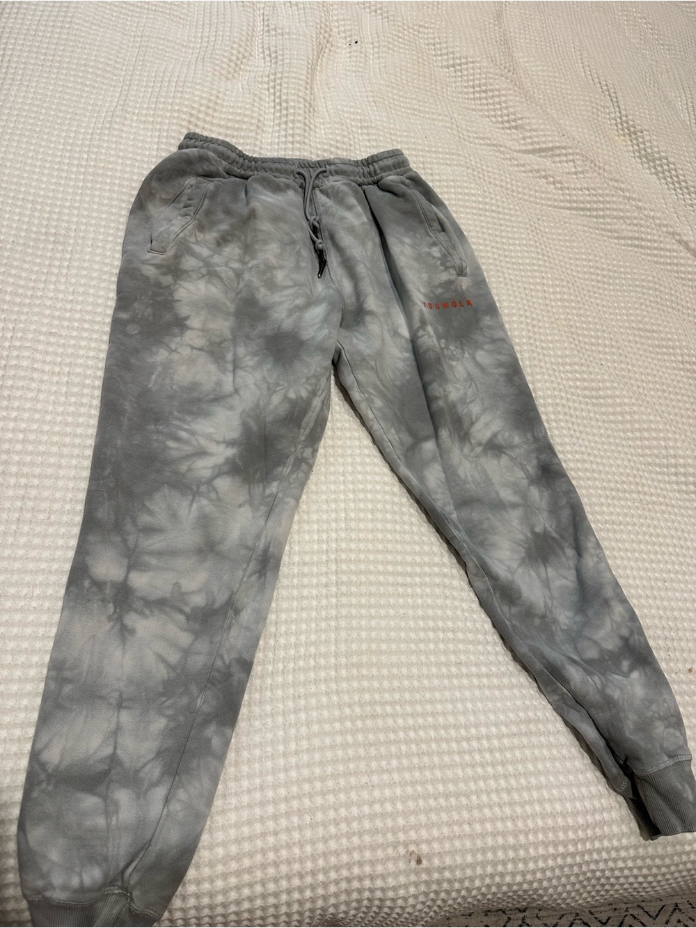 YoungLA Gray Tie-Dye Kids Jogger Sweatpants